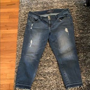 Torrid Crop Distressed Jegging